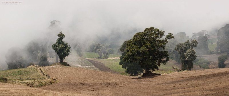 коста-рика, вулкан иразу, туман Облачные склоны вулкана Иразу. фото превью