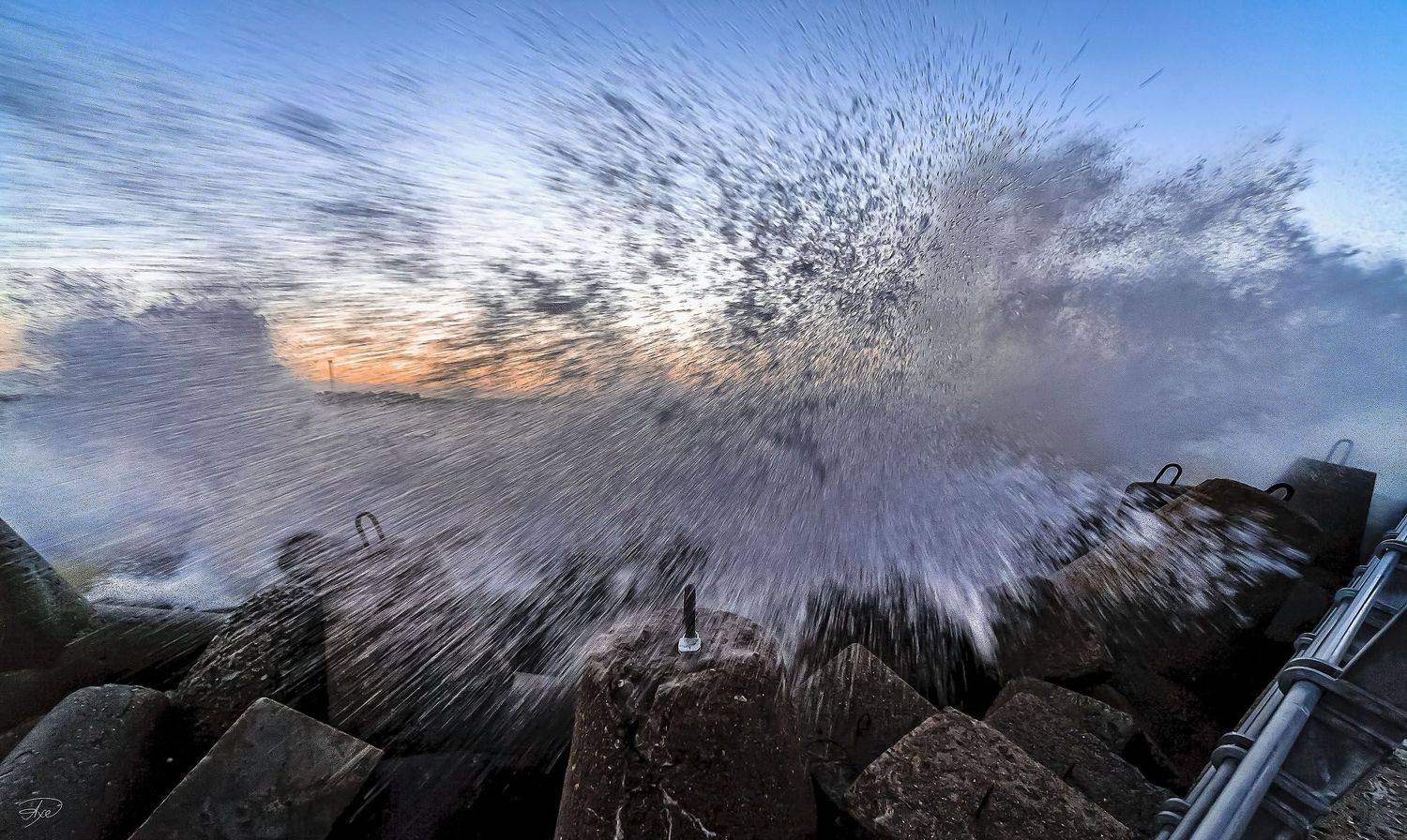 Baltic Sea, Evening, Gates, Klaipeda, Pier, Port, Wave, Руслан Болгов (Axe)