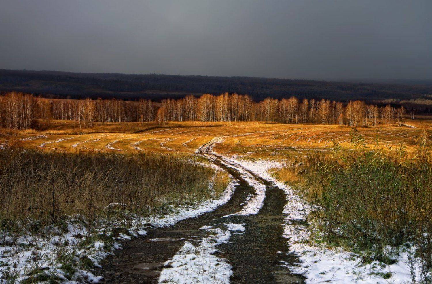 осень, закат, Галина Хвостенко