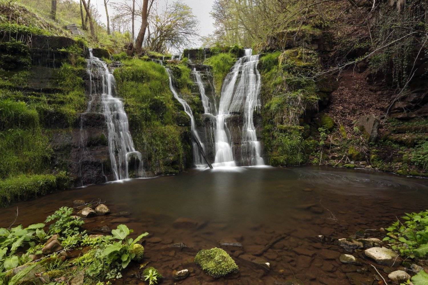 River, Spring, Water, Waterfall, Весенние, Водопады, Александър Сандев