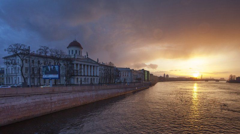 Про Санкт-Петербург на закате фото превью
