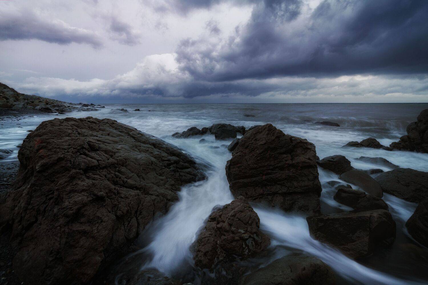 пейзаж, горы, море, крым природа россии, шторм, ОЛЬГА КОВАЛЁВА