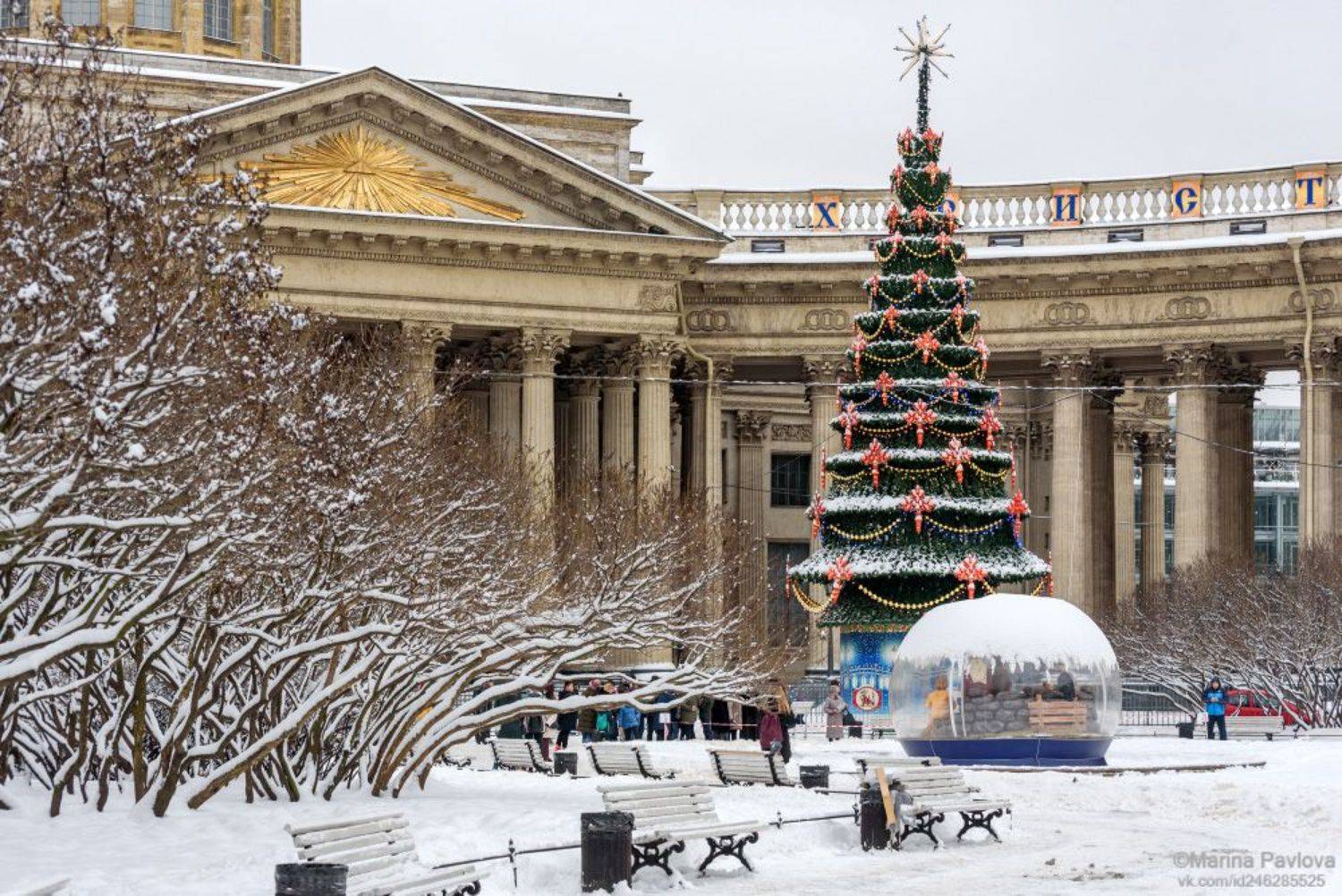 город, архитектура, казанский собор, ёлка, рождественский вертеп, городской пейзаж, nikon, Павлова Марина