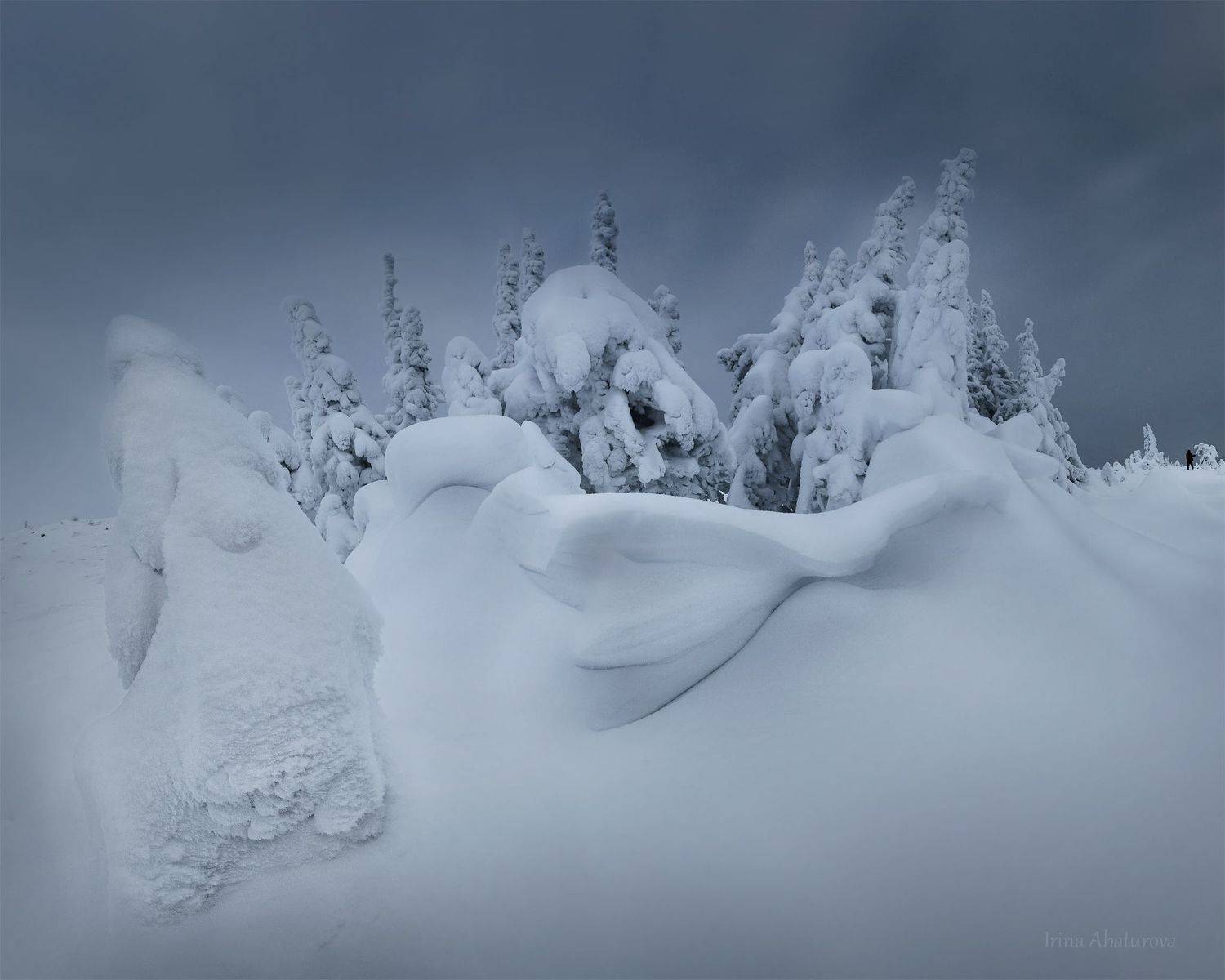Урал, ГУХ, Главный Уральский хребет, зима, снег, сугробы, Ирина Абатурова