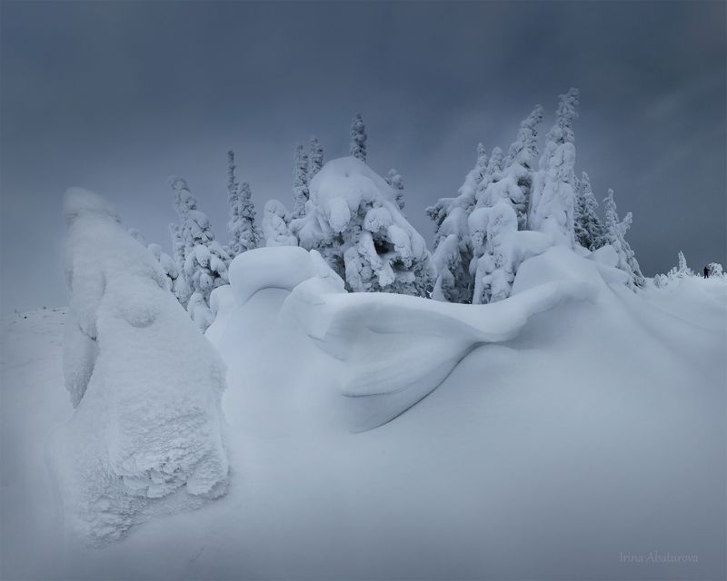 Урал, ГУХ, Главный Уральский хребет, зима, снег, сугробы Северный уральский экспрессионизм фото превью