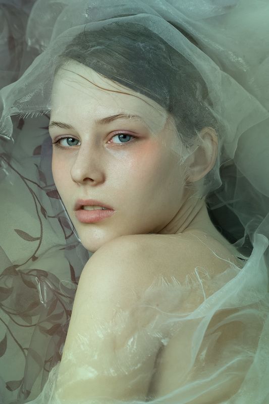 портрет, девушка, бьюти, вода, Офелия фото превью