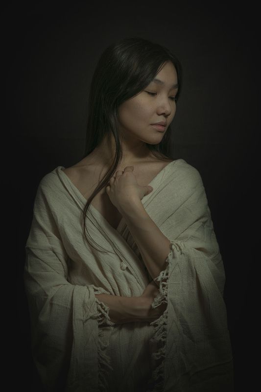 вишнёвые цветы сквозь туман фото превью