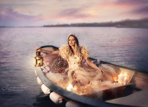 Girl in a boat