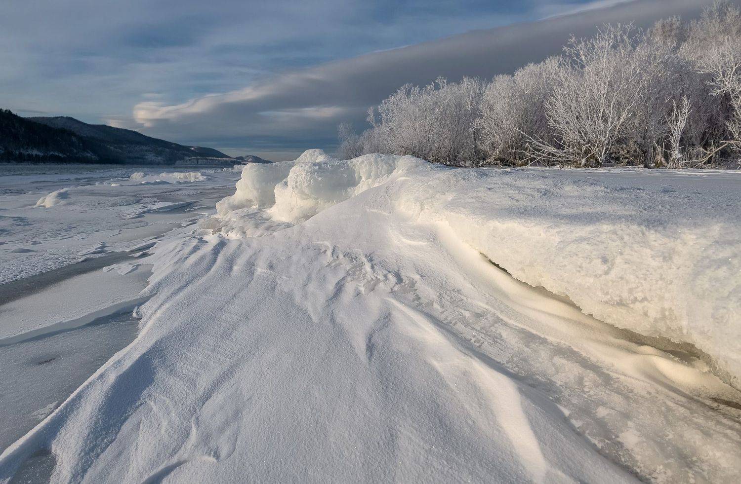 сибирь, мороз, берег, зима, Марина Фомина