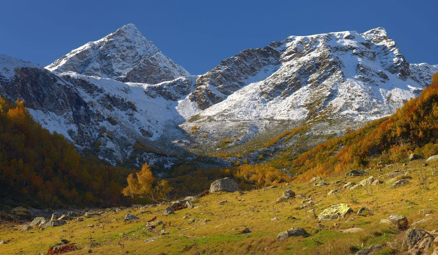 горы осень утро дукка, Александр Жарников