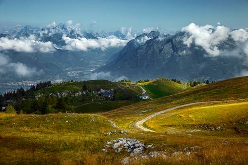 Mountain view, Nevegal, Belluno, Italy.