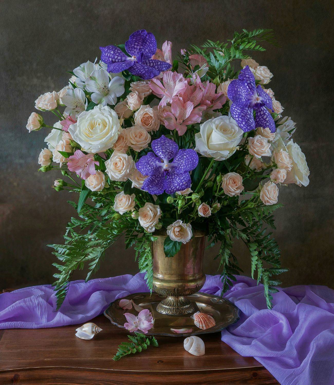 классика, букет, нежность, красота, орхидеи, Галина Тришина