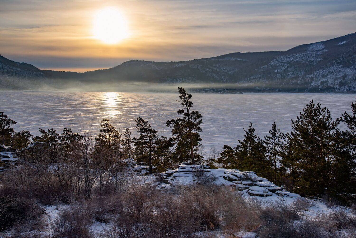 горы зима, Евгений Дроботенко