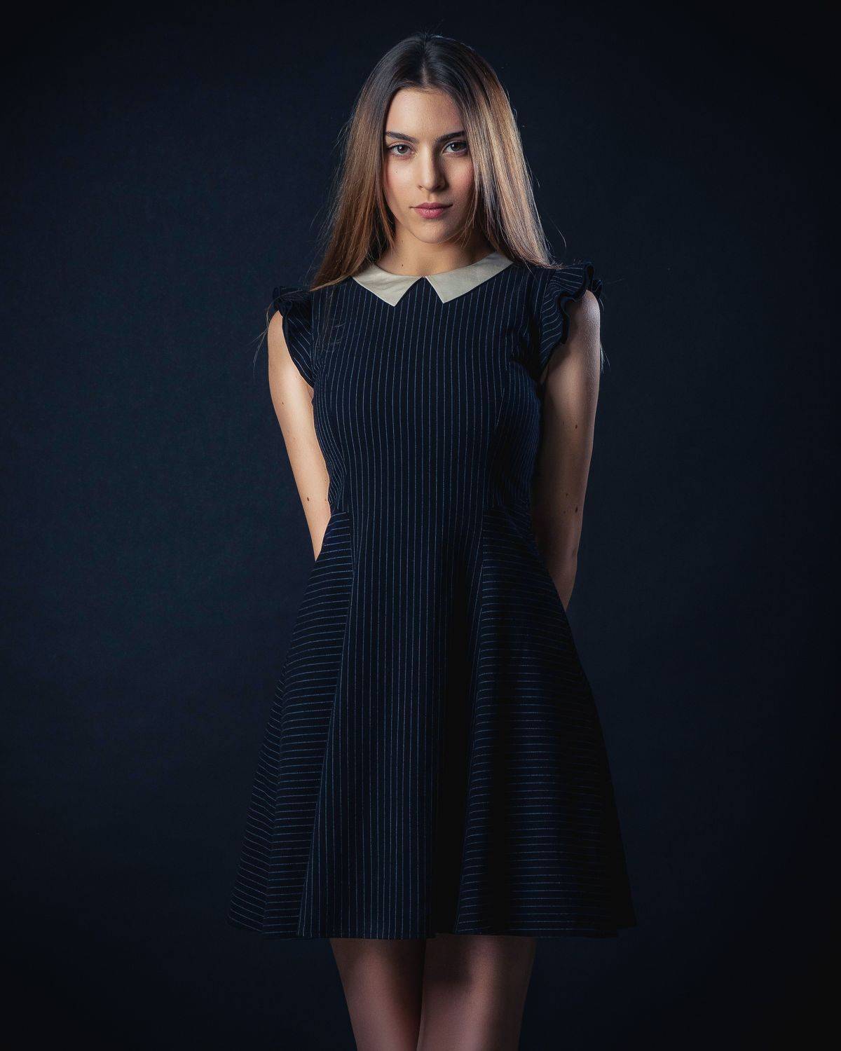 девушка, красивая, платье, портрет, Дмитрий Александров