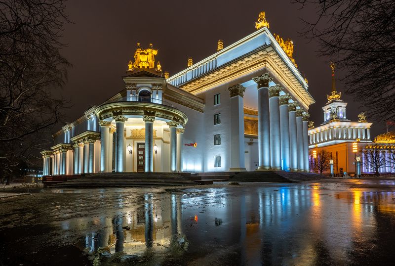 вднх, отражение  фото превью