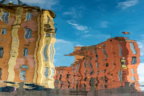 Призрачный мир осеннего акварельного Петербурга