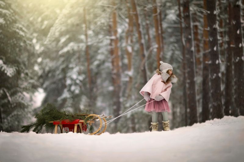 новый год, рождество, сани, санки, зима, christmas, new year, winter, santa Christmas Vibes фото превью