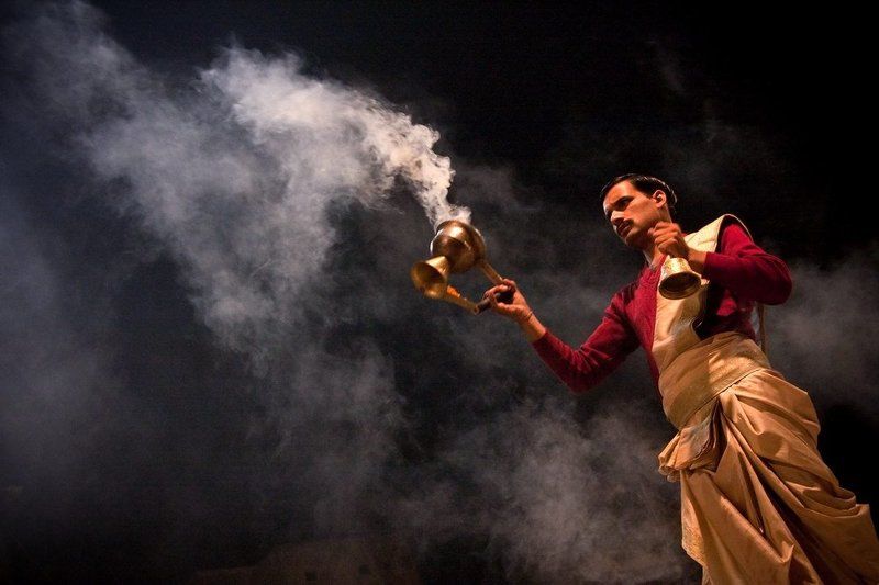 ганга-аарти, варанаси,индия Ганга-аарти фото превью