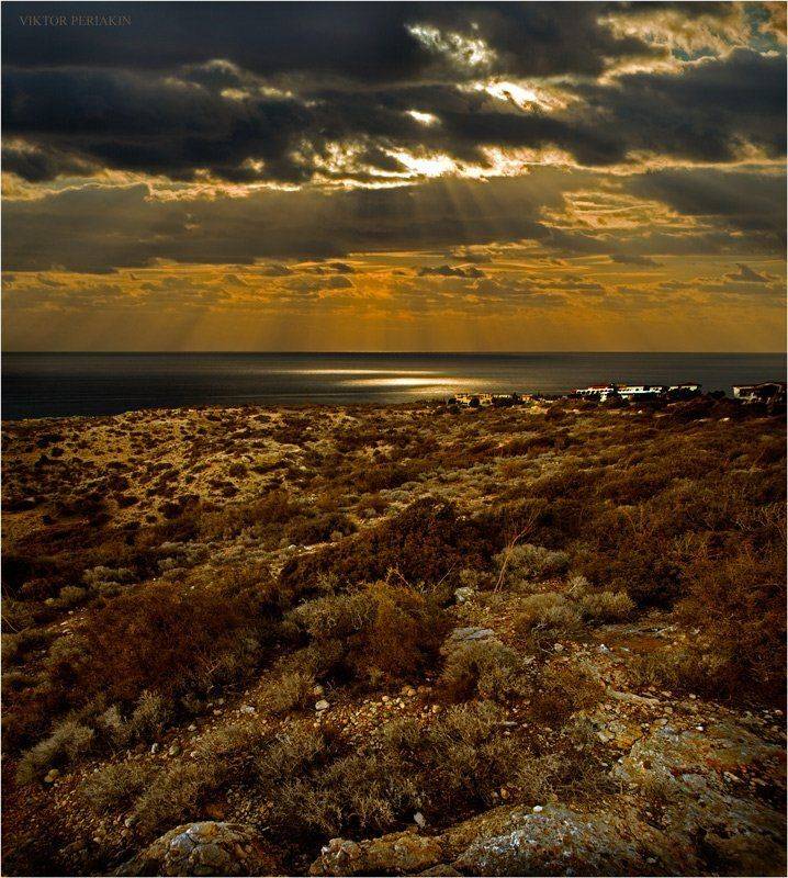 кипр, берег, закат, Виктор Перякин