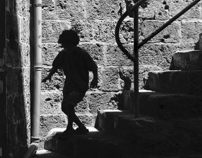 черно-, белое Вниз по ступенькам фото превью