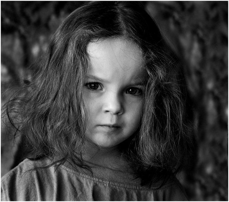портрет, ребенок, девочка Маленькая дикарка фото превью