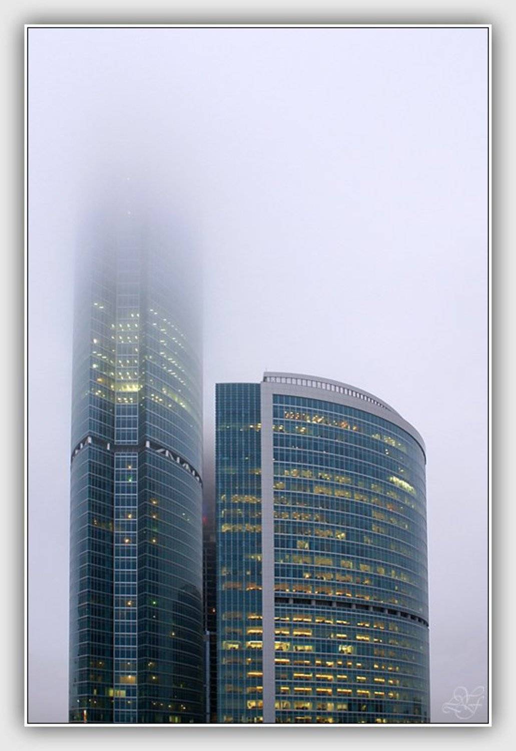 сити, город, туман, утро, Юрий Лукьяненко