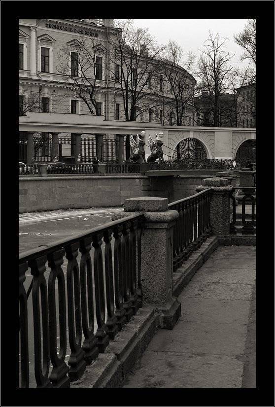 петербург, банковский, мостик, зима, Kirill Shapovalov