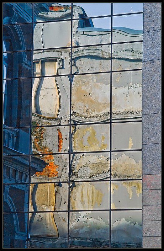 старый, город, рига, отражения, прибалтика Отражения старого города фото превью