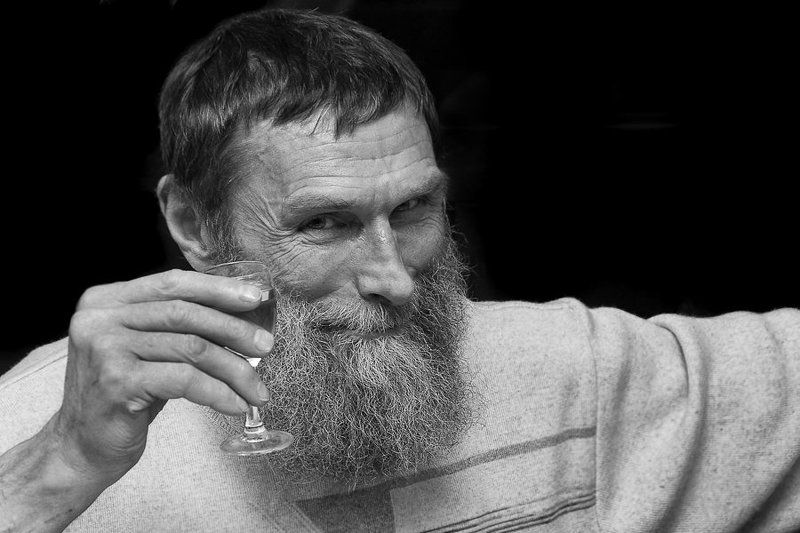 портрет, дед, улыбка С рождеством фото превью