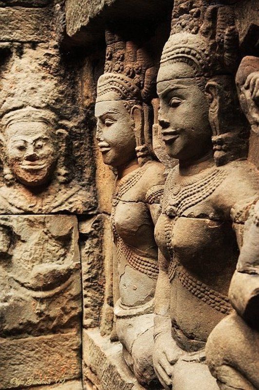 leper king terrace, фото, камбоджа, кхмеры, буддизм Leper King terrace фото превью