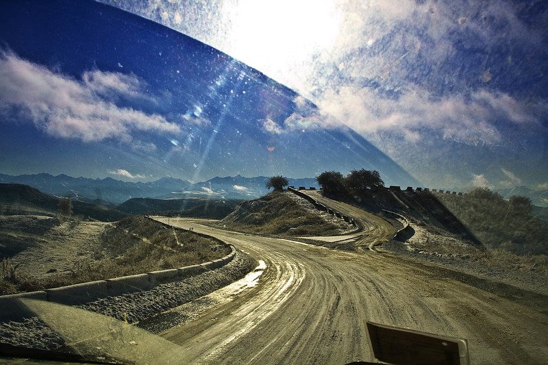 кавказ, горы Дорога фото превью