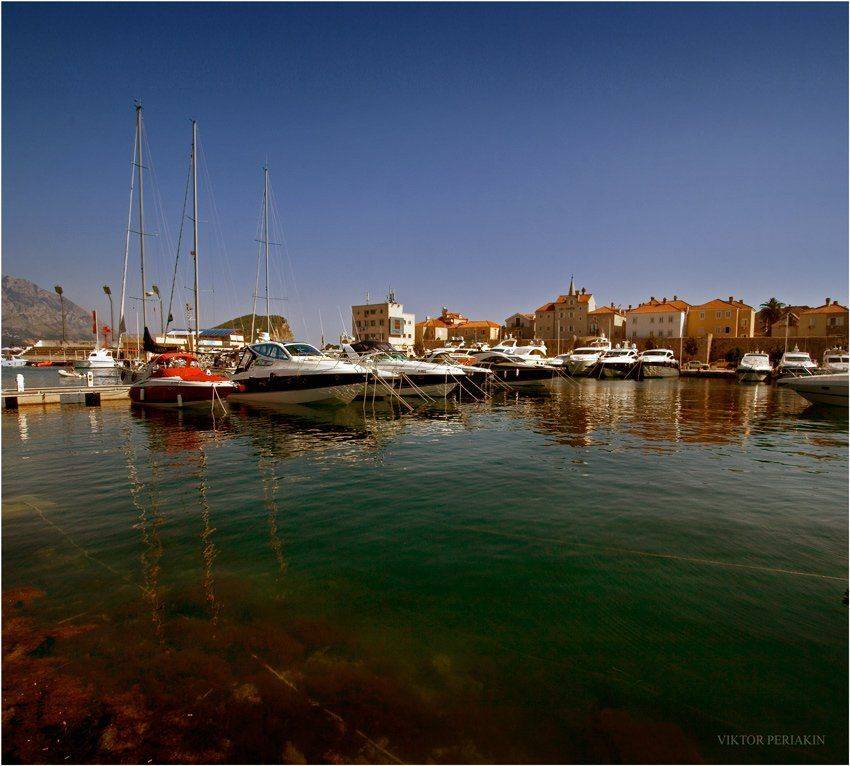 черногория, гавань, будва, старый, город, Виктор Перякин