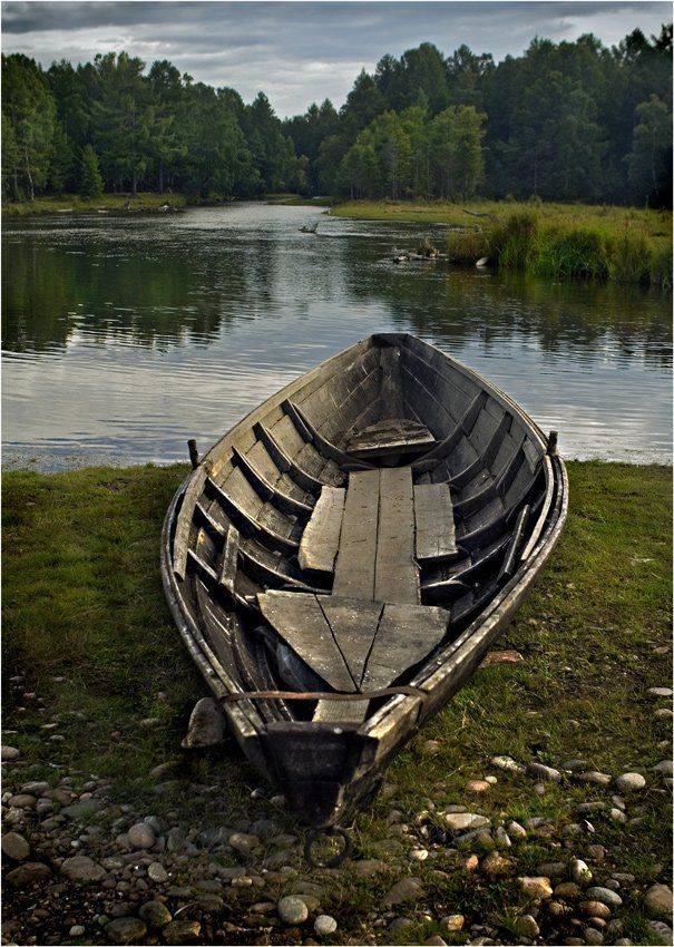 байкал, река, сухая, лодка, берег, Виктор Перякин