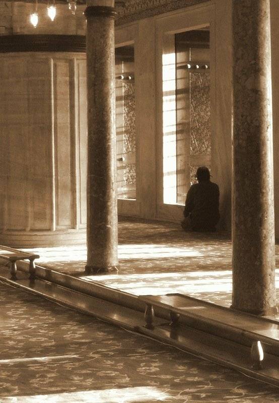 blue, mosque, Slowhill