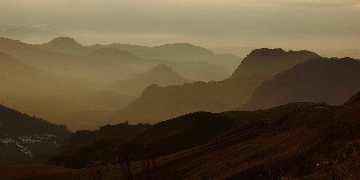 карачаево-черкесия, перевал гумбаши, трасса, вечер, 2008, Kaiser Sozo