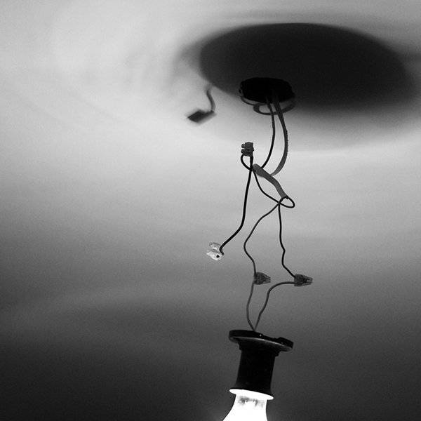 потолочный, провода, лампочка., senjor