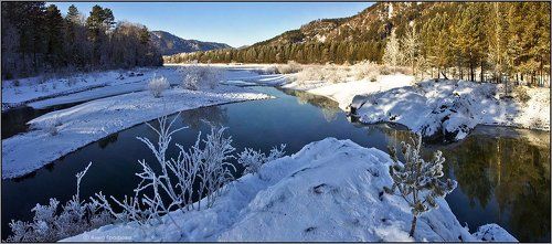 Голубые озера Катуни - еще одна панорамка