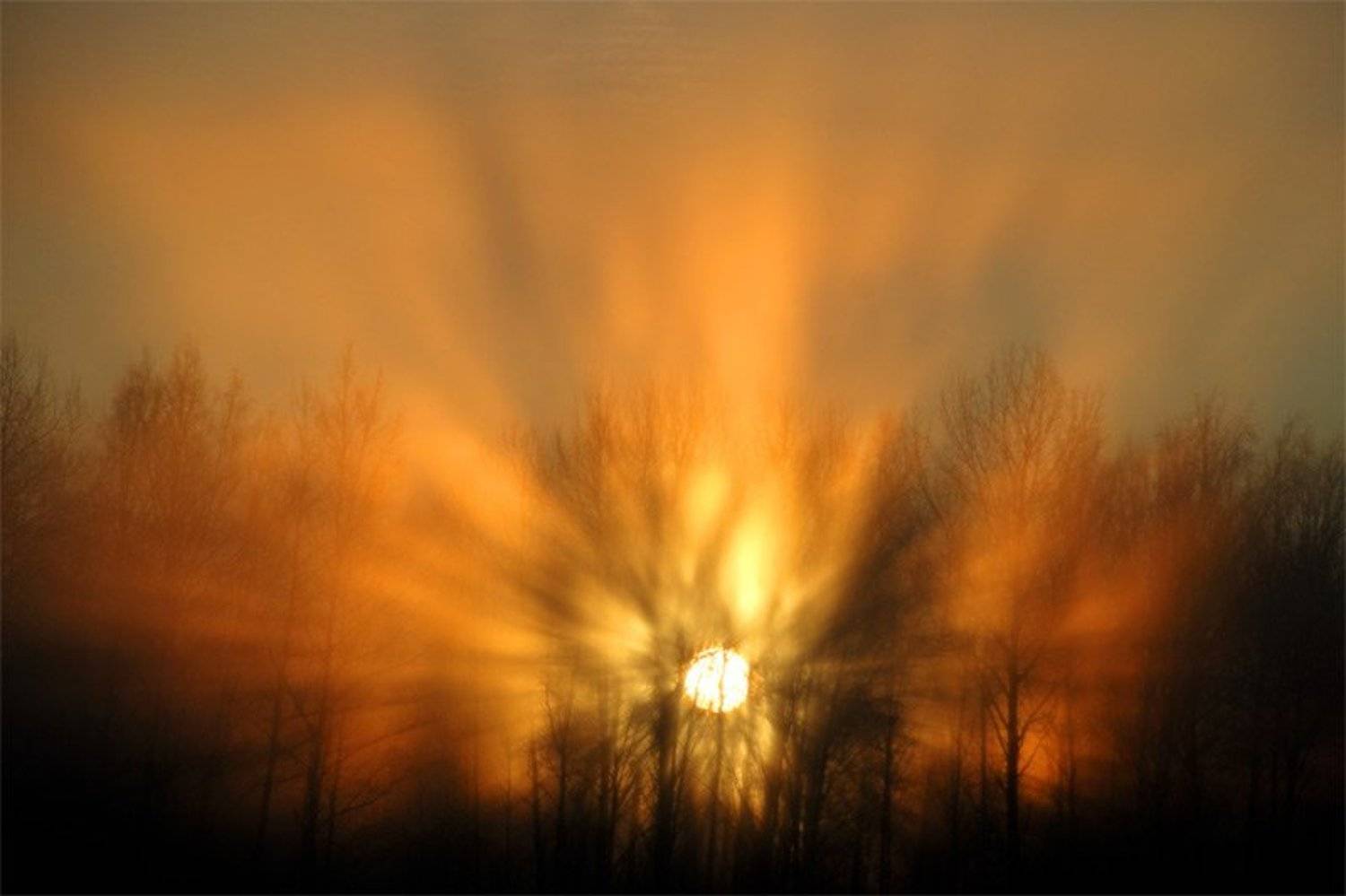 солнце, лучи, пейзаж, Евген