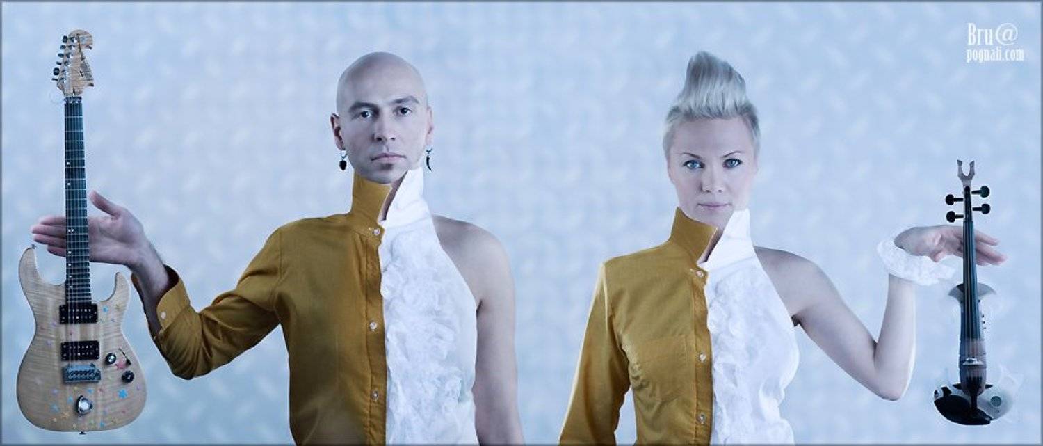 музыканты, гитара, скрипка, Брушша