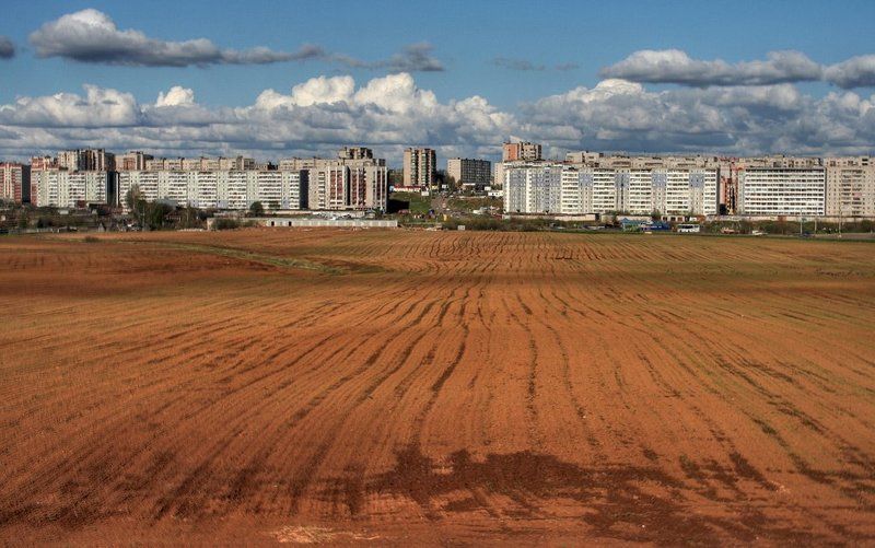 Граница между городом и ... фото превью
