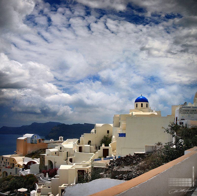 www,zhamkov.com, dmitry zhamkov, landscape, santorini Sky_town_II фото превью