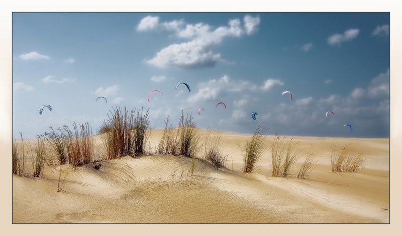 средиземное, море, дюны, песок, кайт, облака, ветер, израиль Неужели...море! фото превью