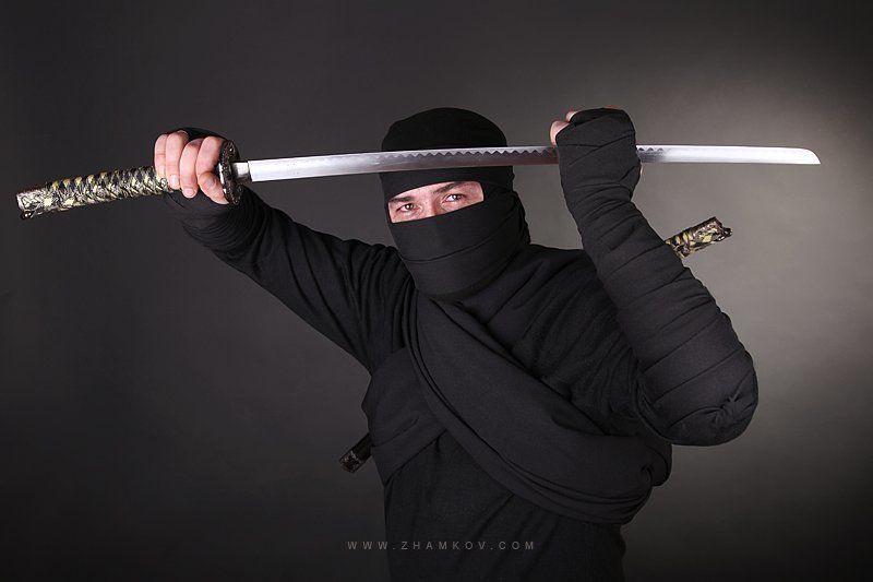 www, zhamkov, com, ninja, portrait, advertising Ninja world фото превью