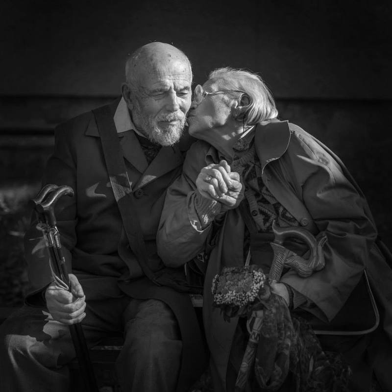 people, blackandwhite, family, emotions, old people,дмитро собокар, sobokarfoto, портрет,dmytro sobokar, blackandwhite 65 years together_black&white фото превью