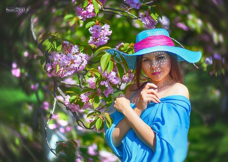 Весна в розово - голобых тонах.... фото превью