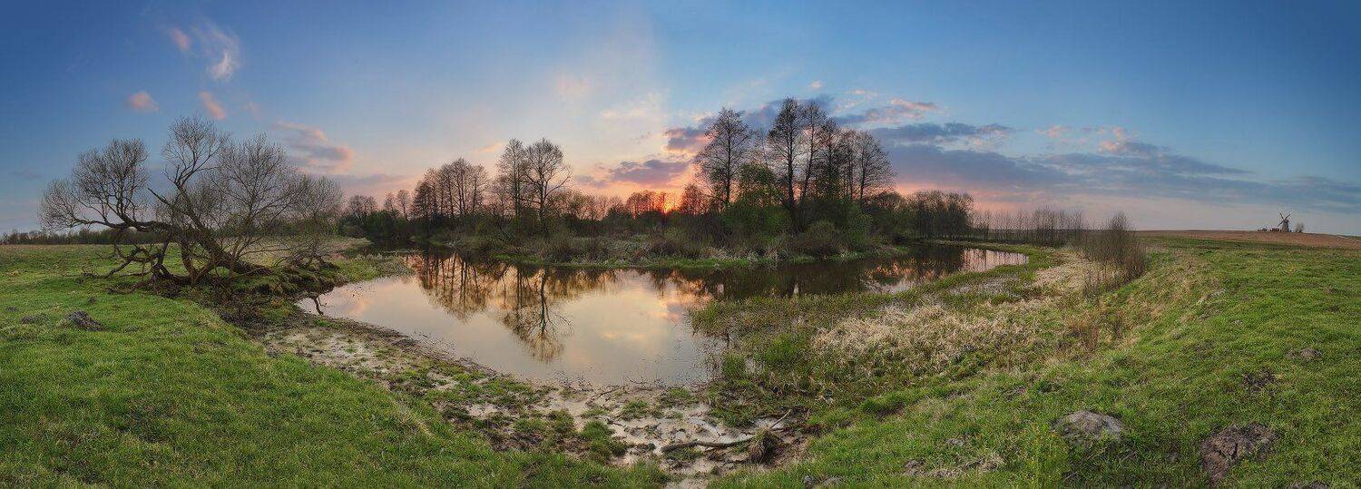 беларусь, апрель, вечер, весна, птичь, река, Вейзе Максим