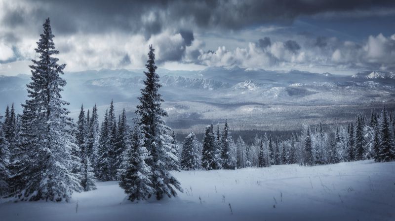 озеро, горы, лес, природа, закат, рассвет, красота, приключения, путешествие Седой Урал фото превью