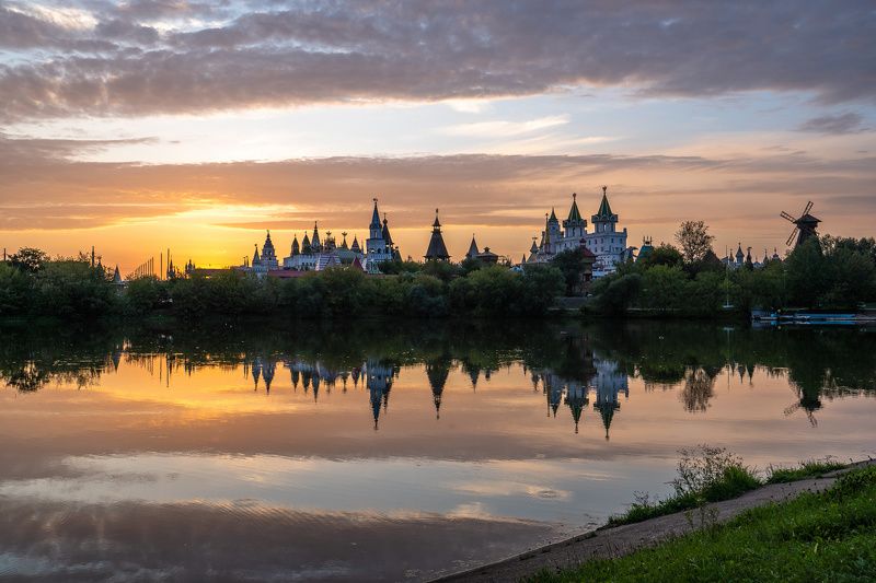 измайловский кремль, измайлово, кремль, закат Измайловский Кремль на закате фото превью