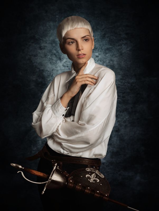 студийный портрет, красивая девушка, женский портрет, концептуальное Амалия фото превью