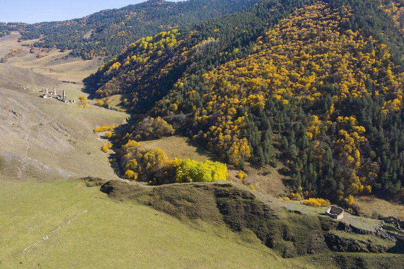 Кавказ, Ингушетия, Цей Лоам, Хяни, Гу Башенный комплекс Хяни фото превью
